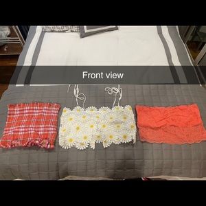 SELLING 3 for the price of 1- summery crop tops